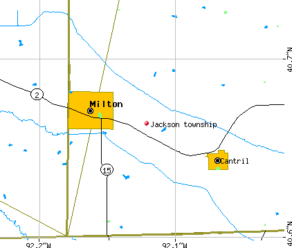 Jackson township, IA map