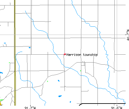 Harrison township, IA map