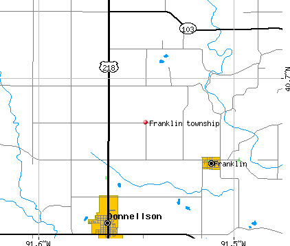 Franklin township, IA map