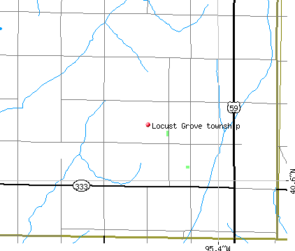 Locust Grove township, IA map
