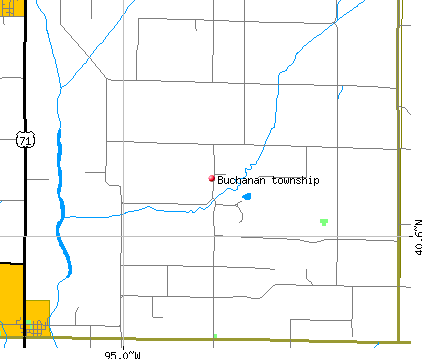 Buchanan township, IA map
