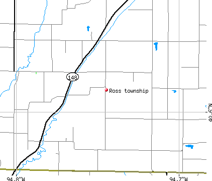 Ross township, IA map