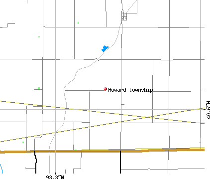 Howard township, IA map