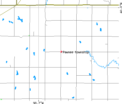 Pawnee township, KS map