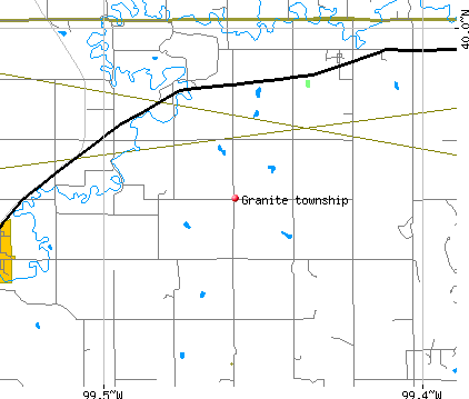 Granite township, KS map