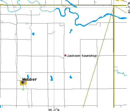 Jackson township, KS map