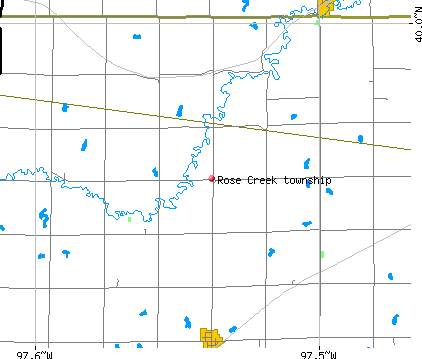 Rose Creek township, KS map