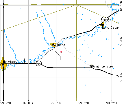 Almena-District 4 township, KS map