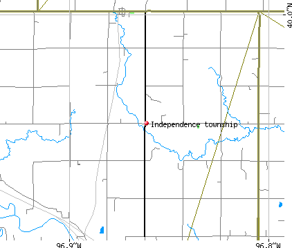 Independence township, KS map