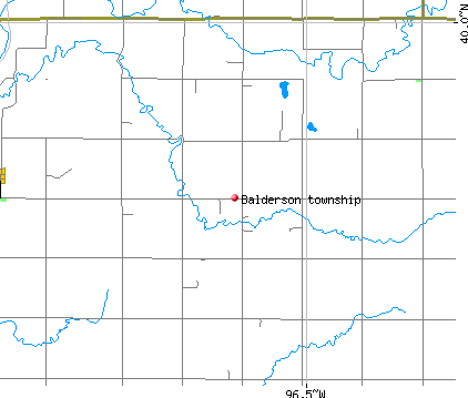 Balderson township, KS map