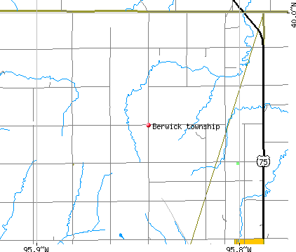 Berwick township, KS map