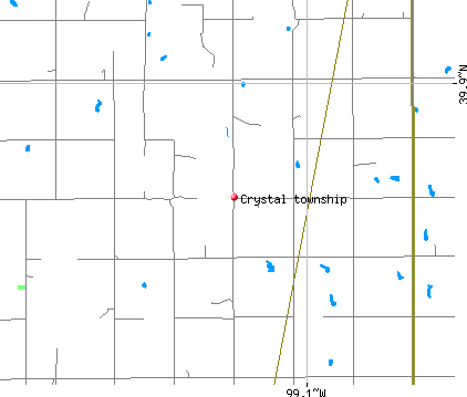 Crystal township, KS map
