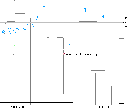Roosevelt township, KS map