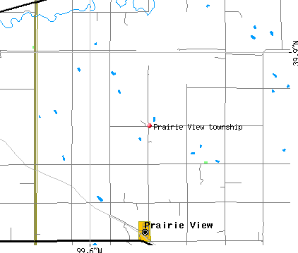 Prairie View township, KS map
