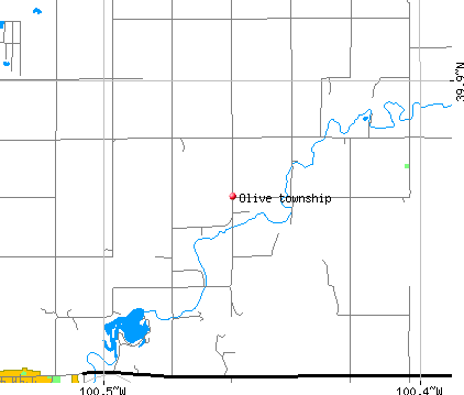 Olive township, KS map