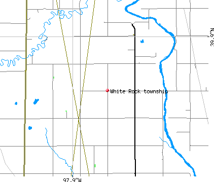 White Rock township, KS map