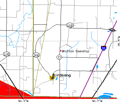 Whitton township, AR map