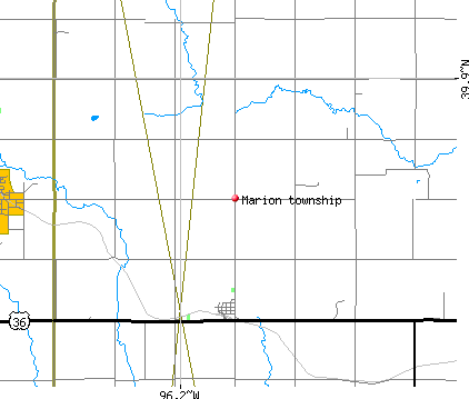 Marion township, KS map