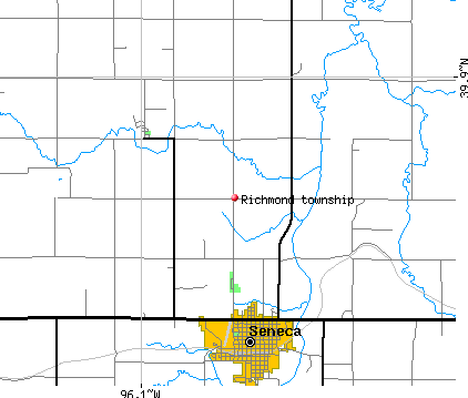 Richmond township, KS map