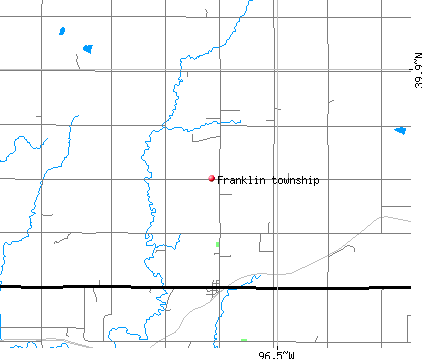 Franklin township, KS map