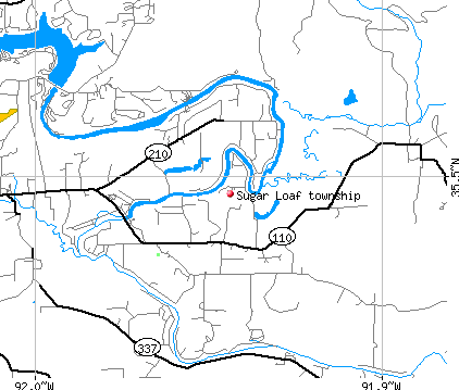 Sugar Loaf township, AR map