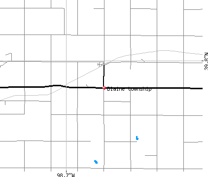 Blaine township, KS map