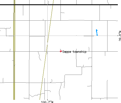 Sappa township, KS map