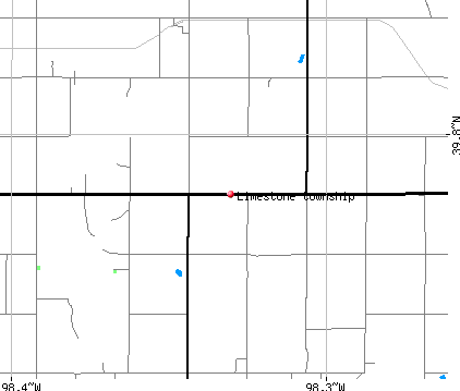 Limestone township, KS map