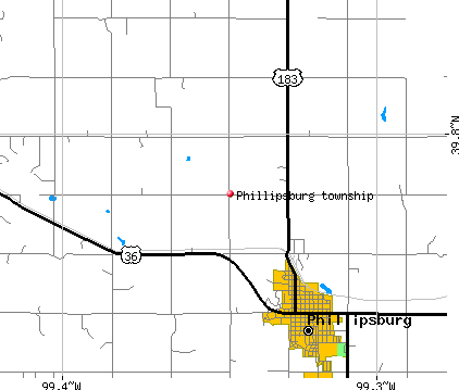Phillipsburg township, KS map