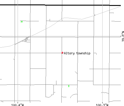 Altory township, KS map