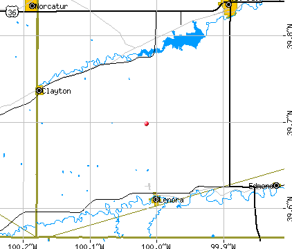 Highland-District 2 township, KS map