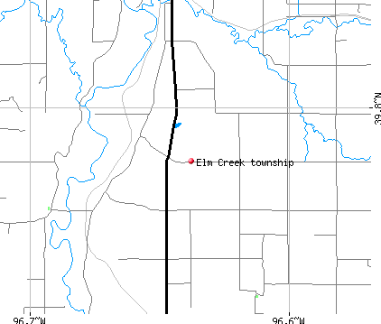 Elm Creek township, KS map