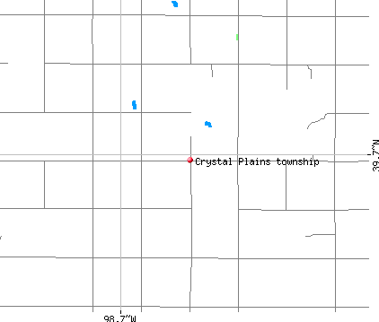 Crystal Plains township, KS map