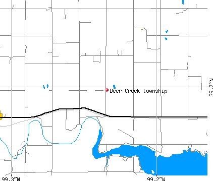 Deer Creek township, KS map