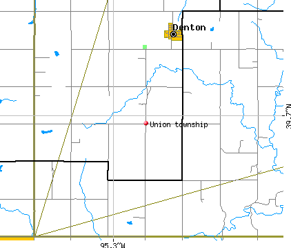 Union township, KS map