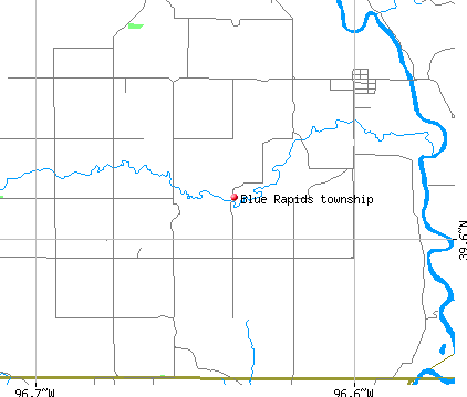Blue Rapids township, KS map