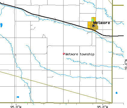 Wetmore township, KS map