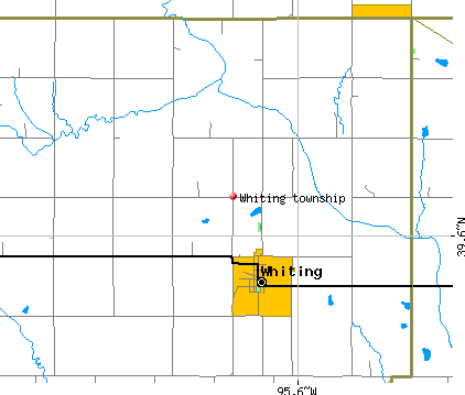 Whiting township, KS map