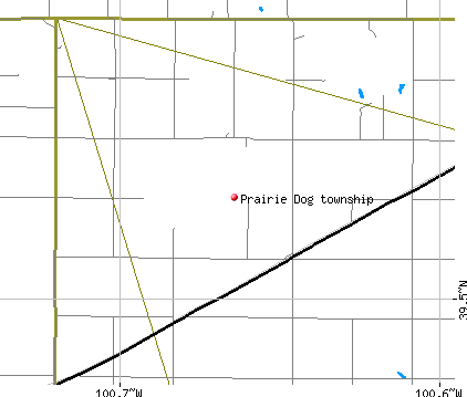 Prairie Dog township, KS map