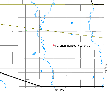 Solomon Rapids township, KS map