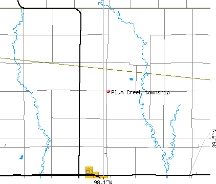 Plum Creek township, KS map