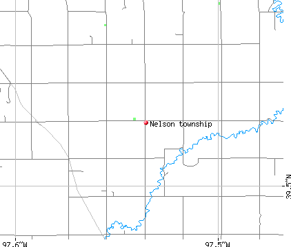 Nelson township, KS map