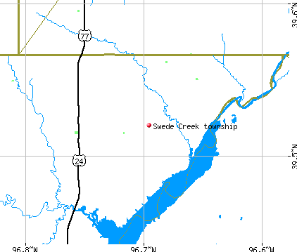 Swede Creek township, KS map