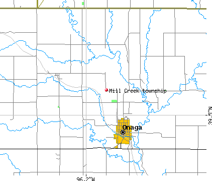 Mill Creek township, KS map