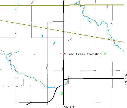 Clear Creek township, KS map