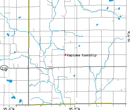 Kapioma township, KS map