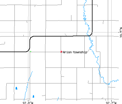 Arion township, KS map