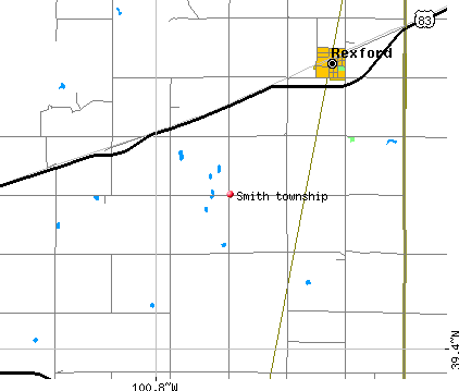 Smith township, KS map