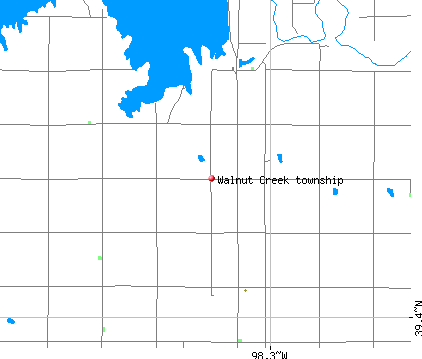 Walnut Creek township, KS map