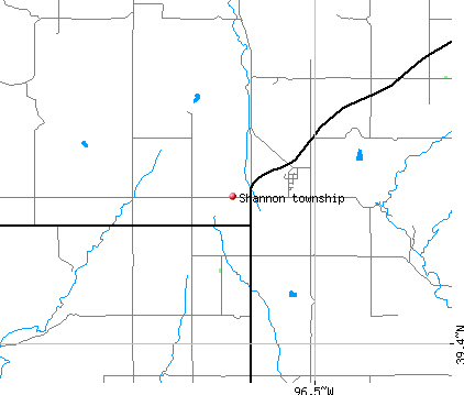 Shannon township, KS map